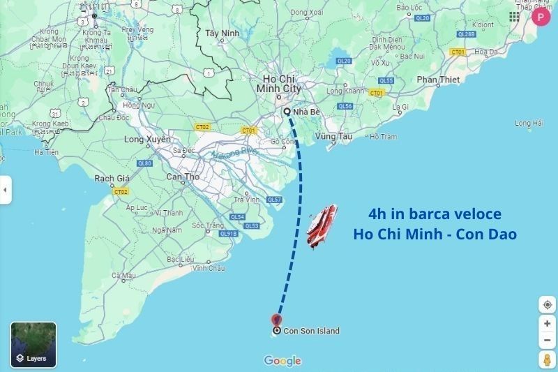 barca veloce ho chi minh - isola di con dao