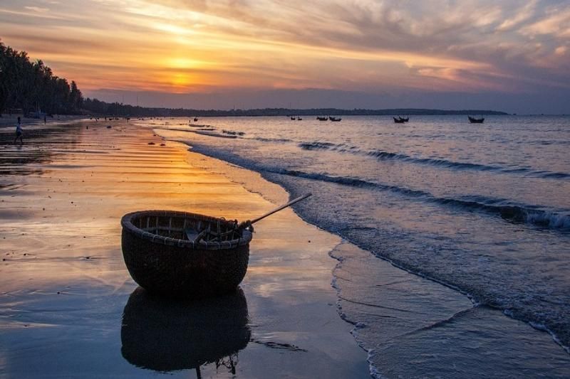 La tranquillità del mare a Mui Ne