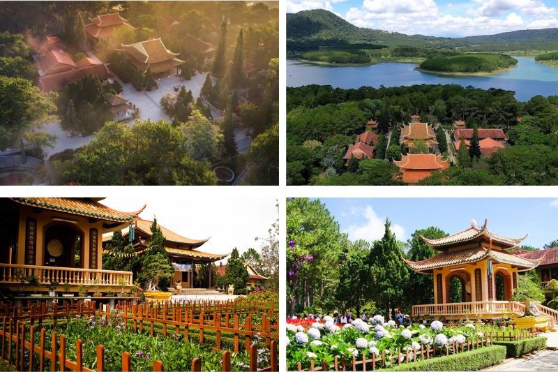 il monastero truc lam, con una vista mozzafiato sul tranquillo lago tuyen lam (fonte internet)