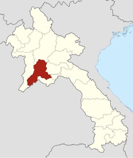 vientiane laos sulla mappa