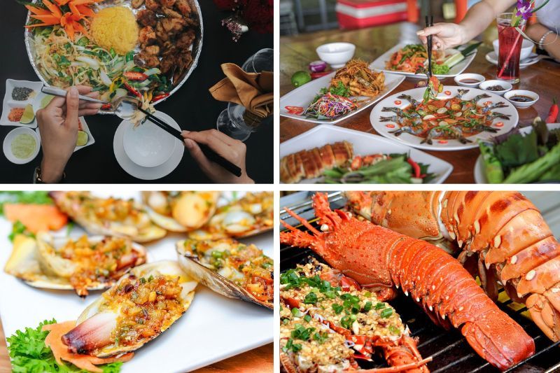 frutti di mare - ristorante cham-pa garden a nha trang (foto champaislandresort.vn)