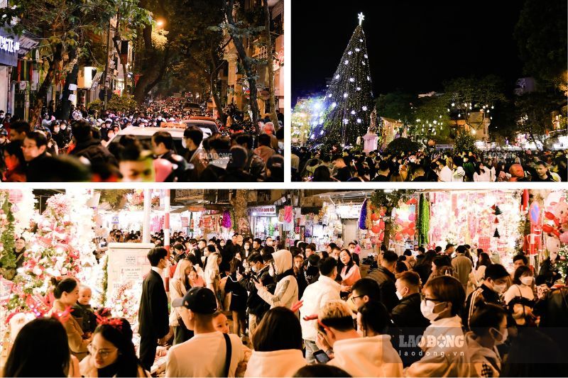 l'atmosfera natalizia delle strade - natale in vietnam fonte viet anh laodong.vn)